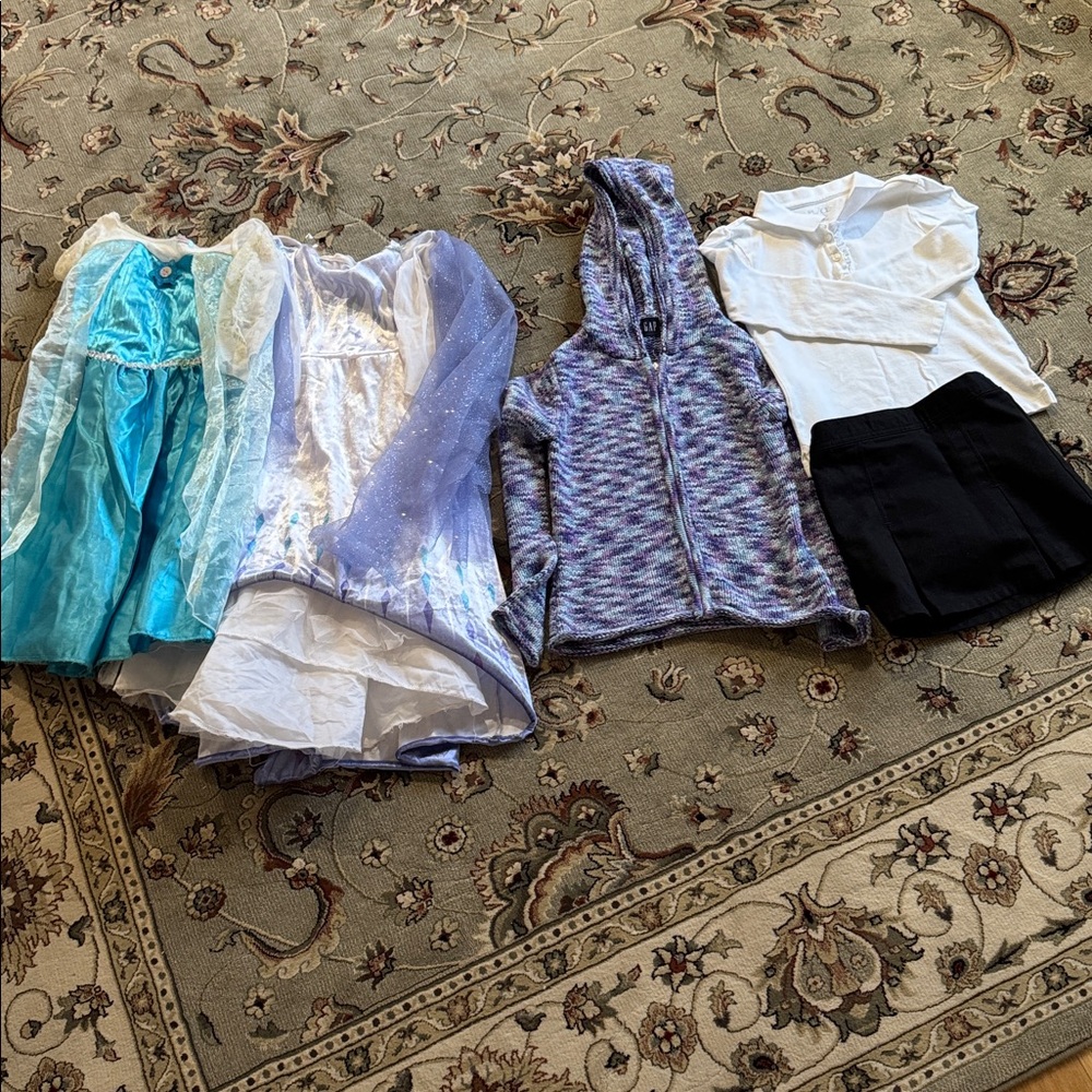 Disney Blue and White Princess Dress size 4–6